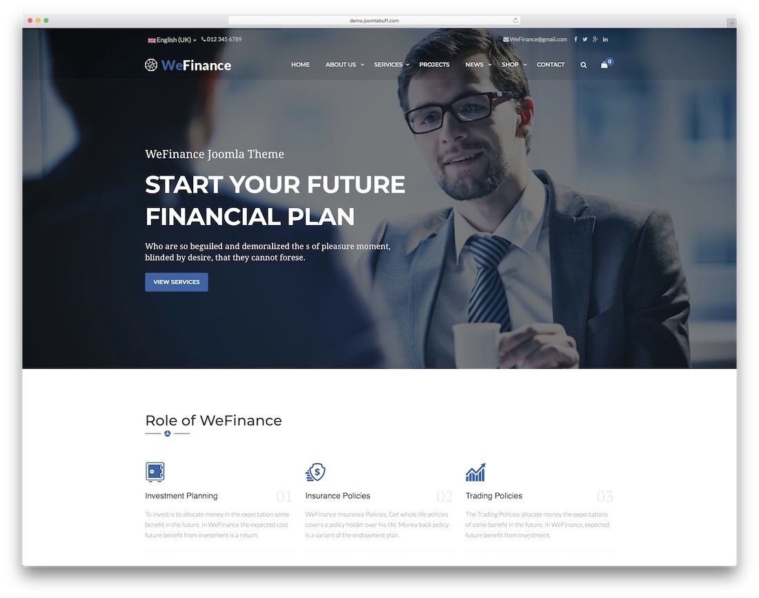 wir finanzieren joomla business template