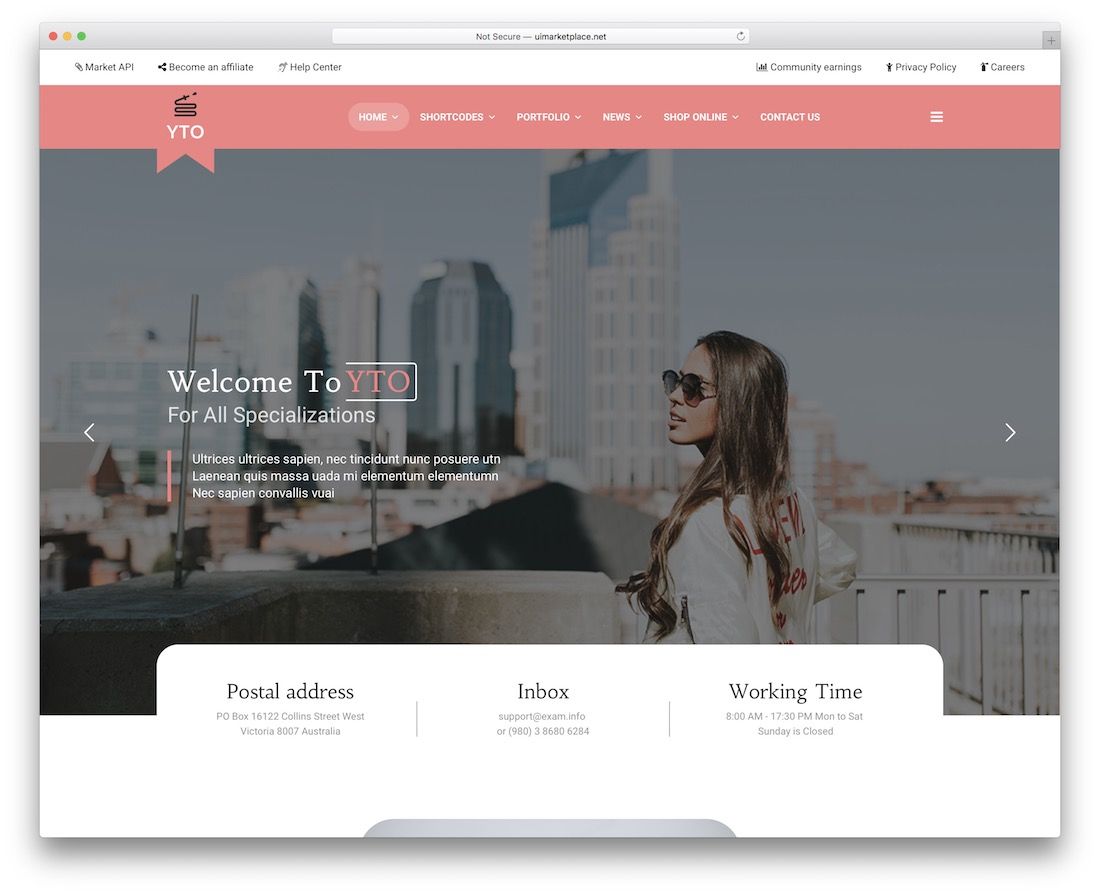 yto joomla template