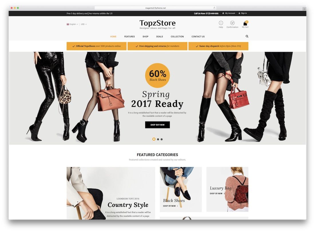 topzstore magento moda teması