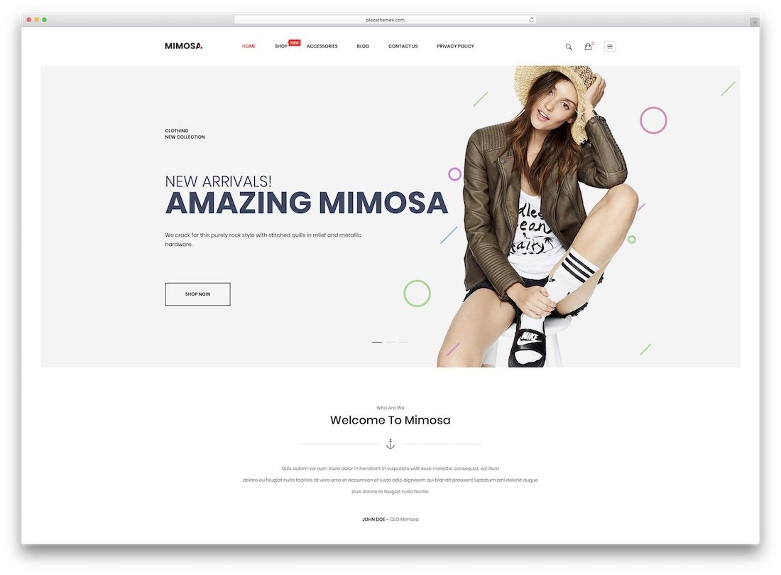 tema della moda magento mimosa