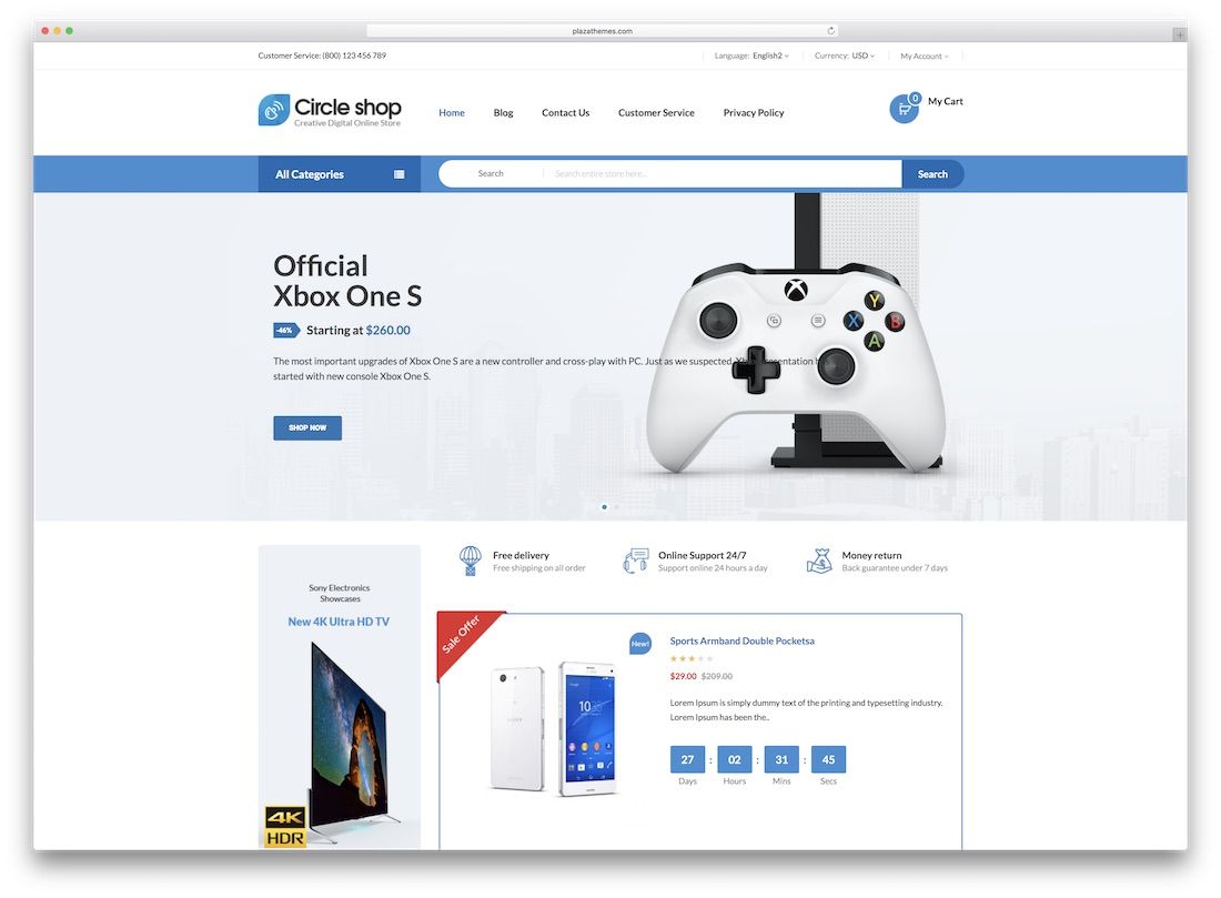 tema de tecnologia circleshop magento