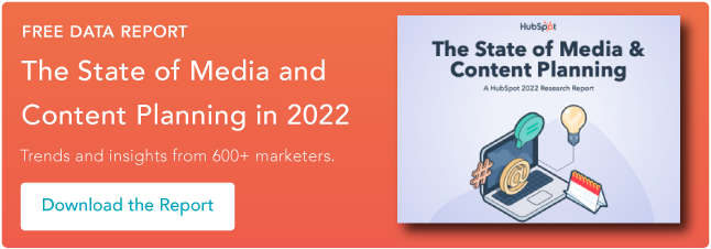 pianificazione dei contenuti nel 2022