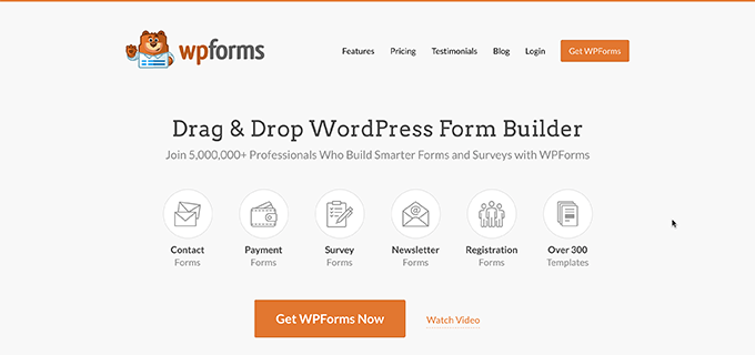 เว็บไซต์ WPForms