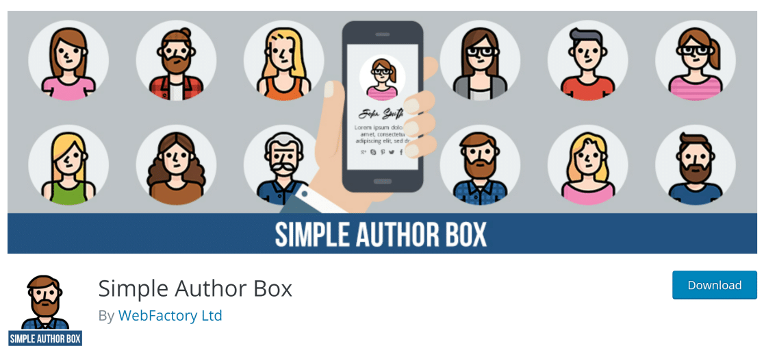 Einfache Autorenbox