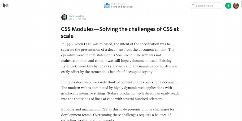 Module CSS — Rezolvarea provocărilor CSS la scară — Dezvoltator front end — Mediu