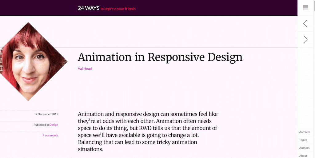 Animație în Responsive Design ◆ 24 de moduri