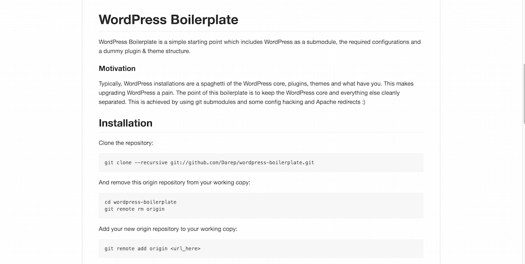 Darep wordpress boilerplate