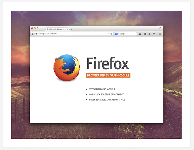 免费的 Firefox 浏览器模型