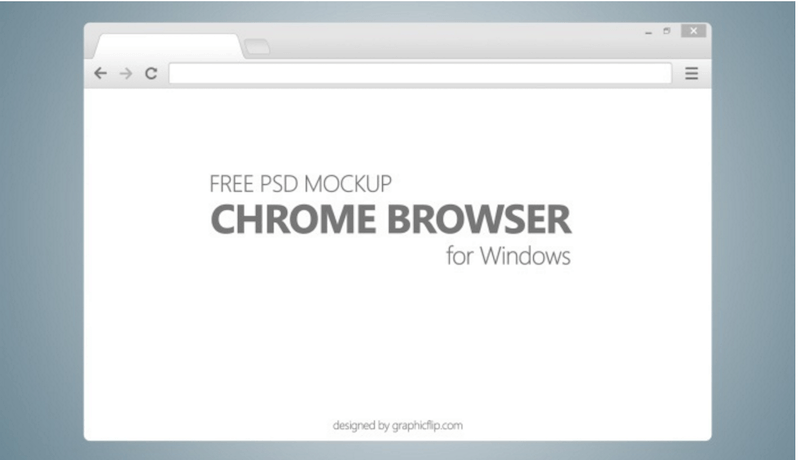 适用于 Windows 上 Chrome 浏览器的免费 PSD 模型