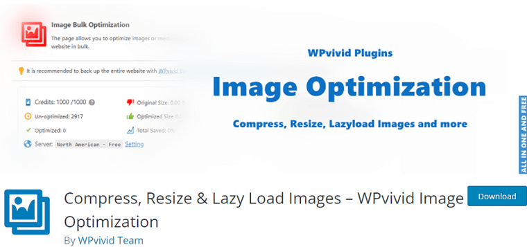 WPvivid 免費圖像優化 WordPress 插件