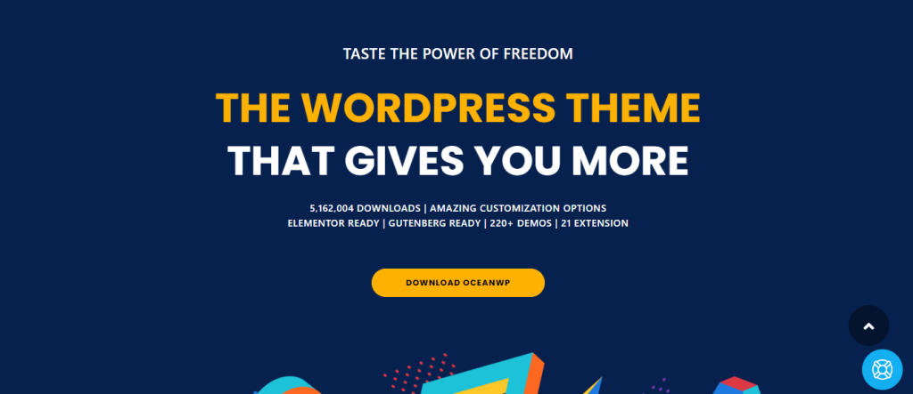 OcreanWP este tema perfectă pentru blog WordPress