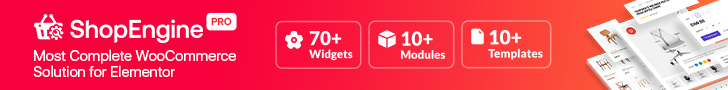 ShopEngine — WooCommerce için en iyi Elementor Eklentisi