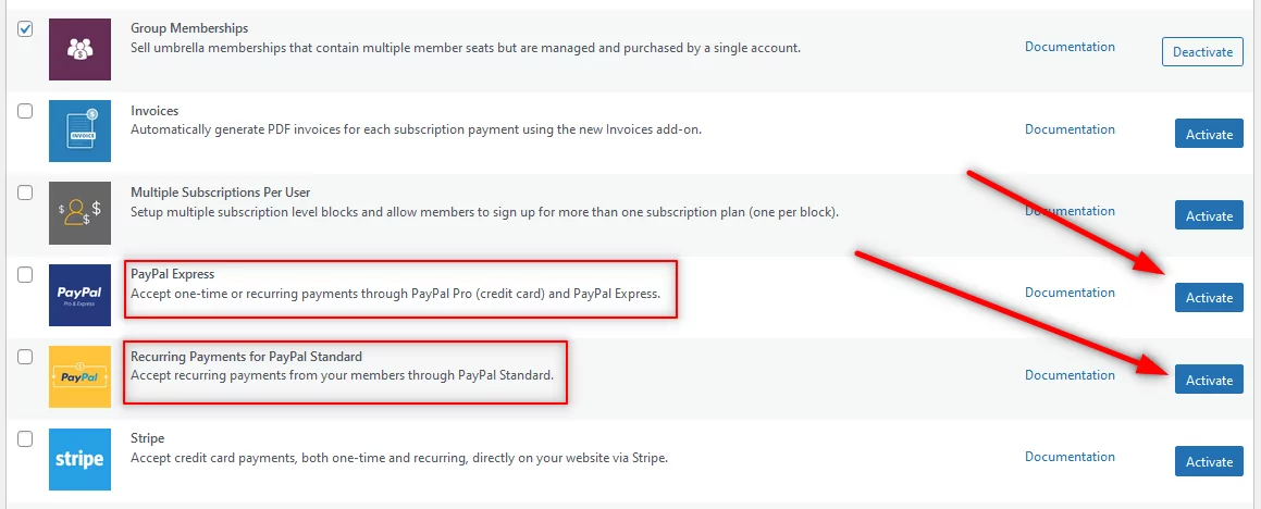 Suplimente pentru formularul de înregistrare WordPress cu PayPal