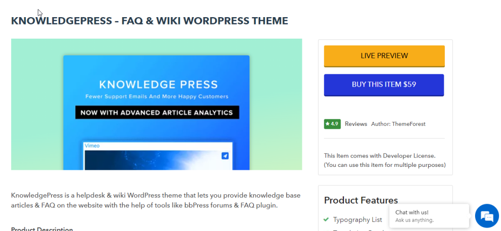 Knowledge Press: el mejor tema del foro de WordPress