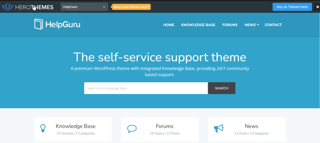 HelpGuru — темы для форумов WordPress