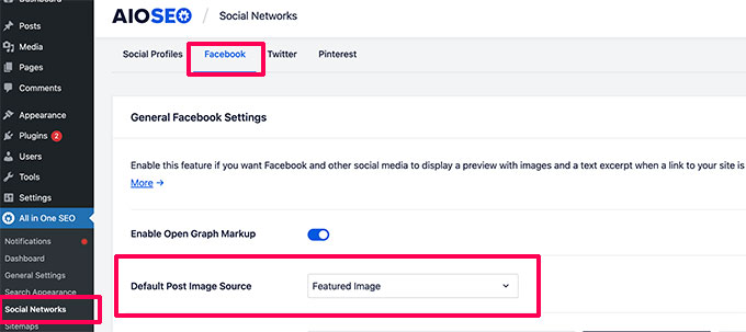 Default image for Facebook Open Graph