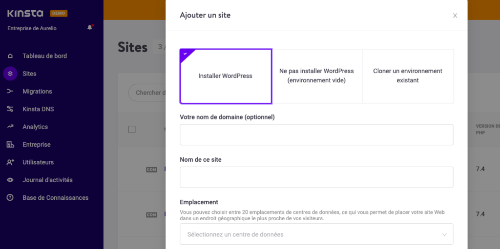 Hébergement WordPress géré