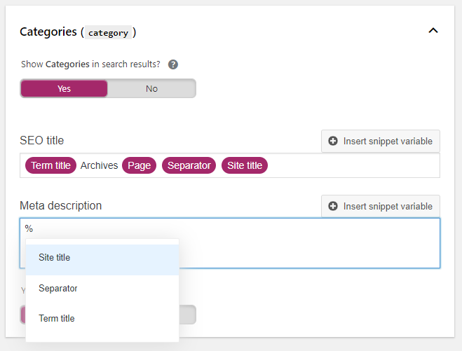 category dynamic meta tags yoast seo