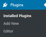 plugins menu