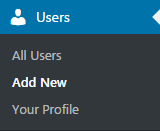 wordpress add new user