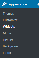 appearance widgets