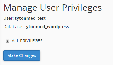 user privileges