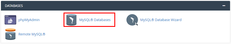 mysql databases cpanel