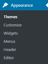 wordpress appearance themes