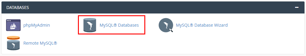 cpanel mysql databases