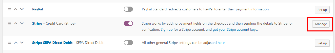 woocommerce stripe settings