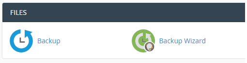 backup files cpanel