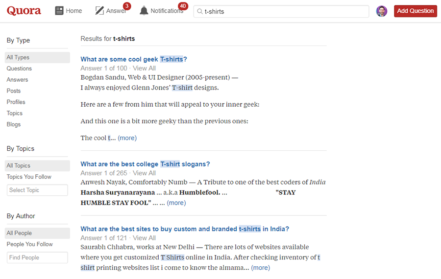 quora seo ecommerce