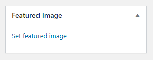 featured image wordpress