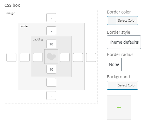 design settings