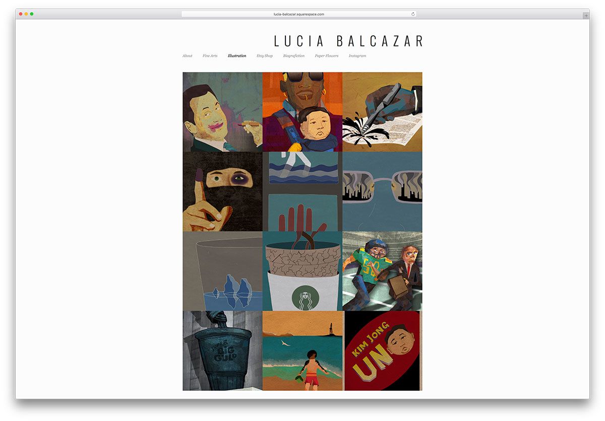 lucia-balcazar-squarespace-portfolio-wordpress-主题