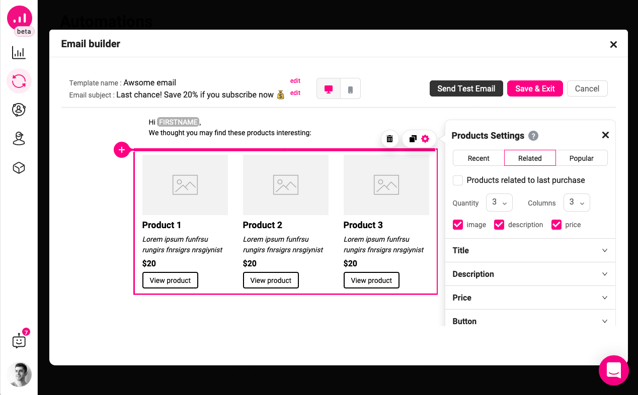 sadık WooCommerce kullanıcı tabanı - müşteri yolculuğunu kişiselleştirin - kişiselleştirilmiş e-postalar - ilgili ürünleri tanıtın