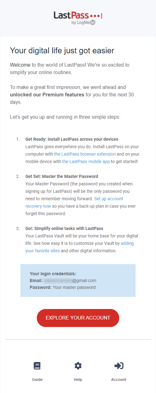 ウェルカムメールテンプレート-LastPass