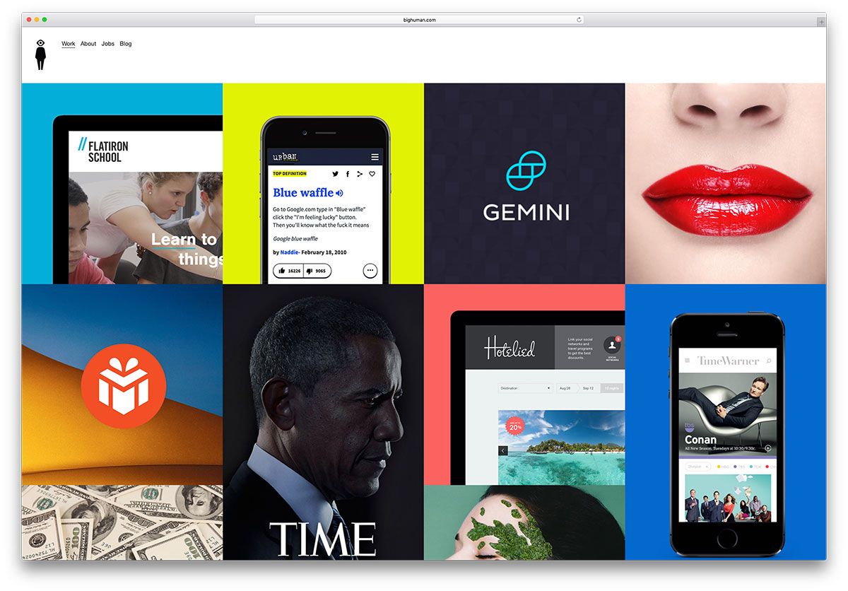 bighuman-полноэкранный-портфолио-веб-сайт-с квадратным пространством