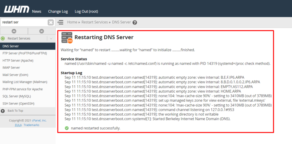 Serviciile DNS au repornit cu succes