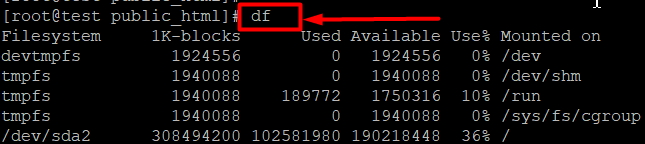 Linuxのdfコマンド