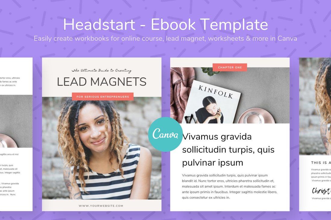 шаблон электронной книги headstart