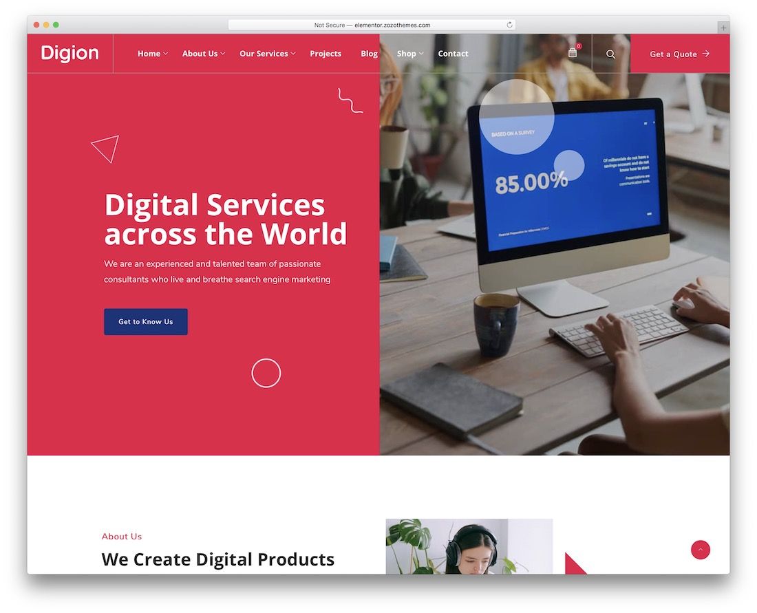 digion 营销 wordpress 主题