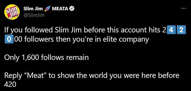 Аккаунт опытного пользователя Twitter: Slim Jim