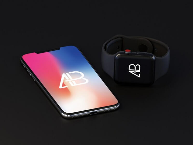 iPhone X с Apple Watch