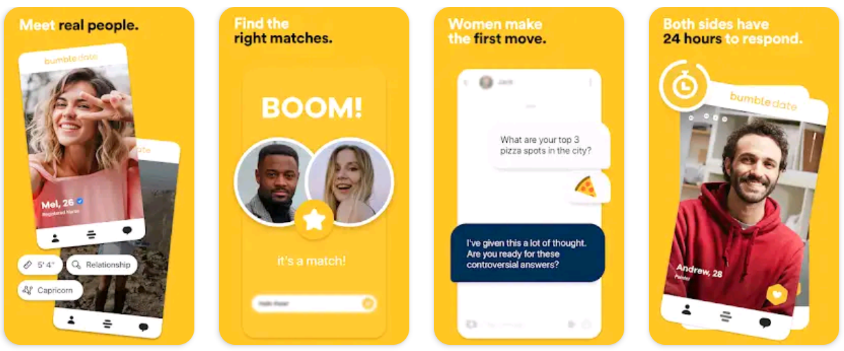 แอพหาคู่ฟรีที่ดีที่สุดสำหรับ Android - Bumble