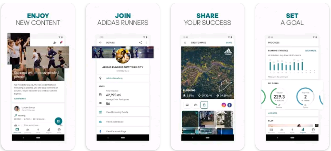 Aplicația Adidas Running Aplicație gratuită de fitness