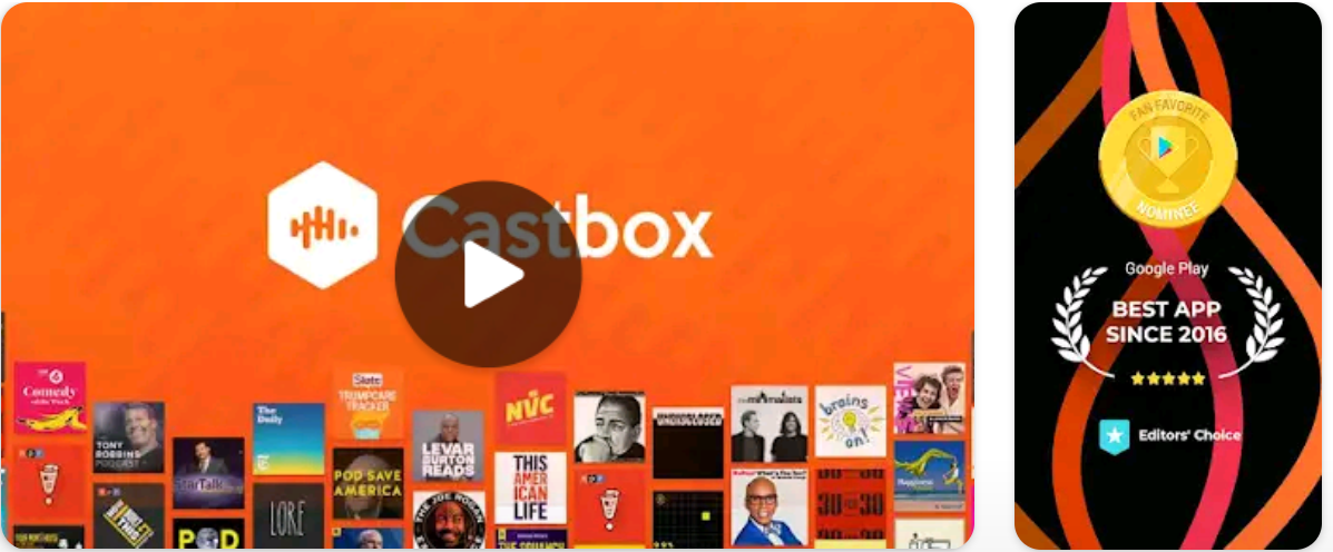 Castbox - เครื่องเล่นพอดคาสต์ & แอพ