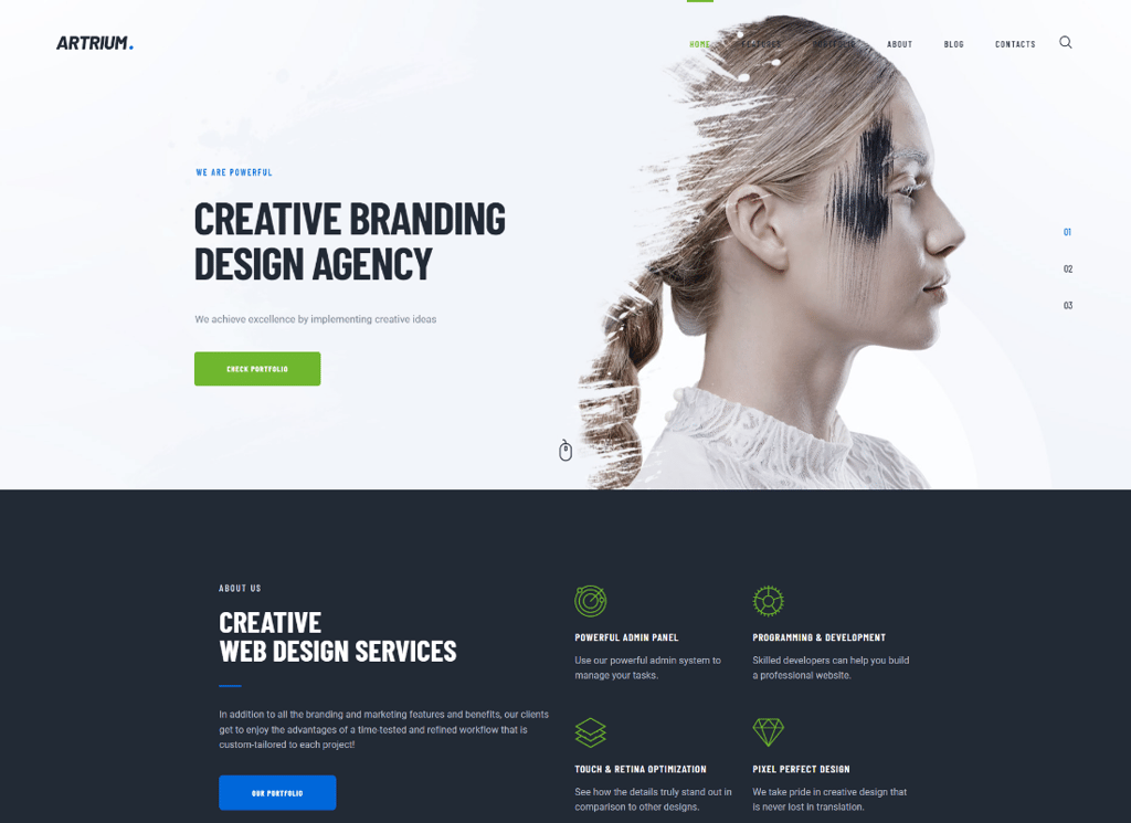 Artrium - Tema WordPress Agensi Kreatif & Web Studio