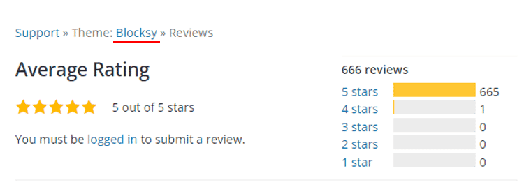 WordPress 评级 - Blocksy 主题评论