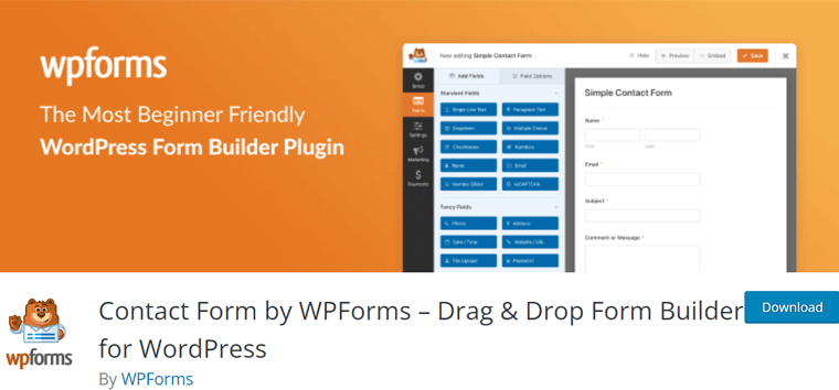 WPForms - İletişim Formu Eklentisi